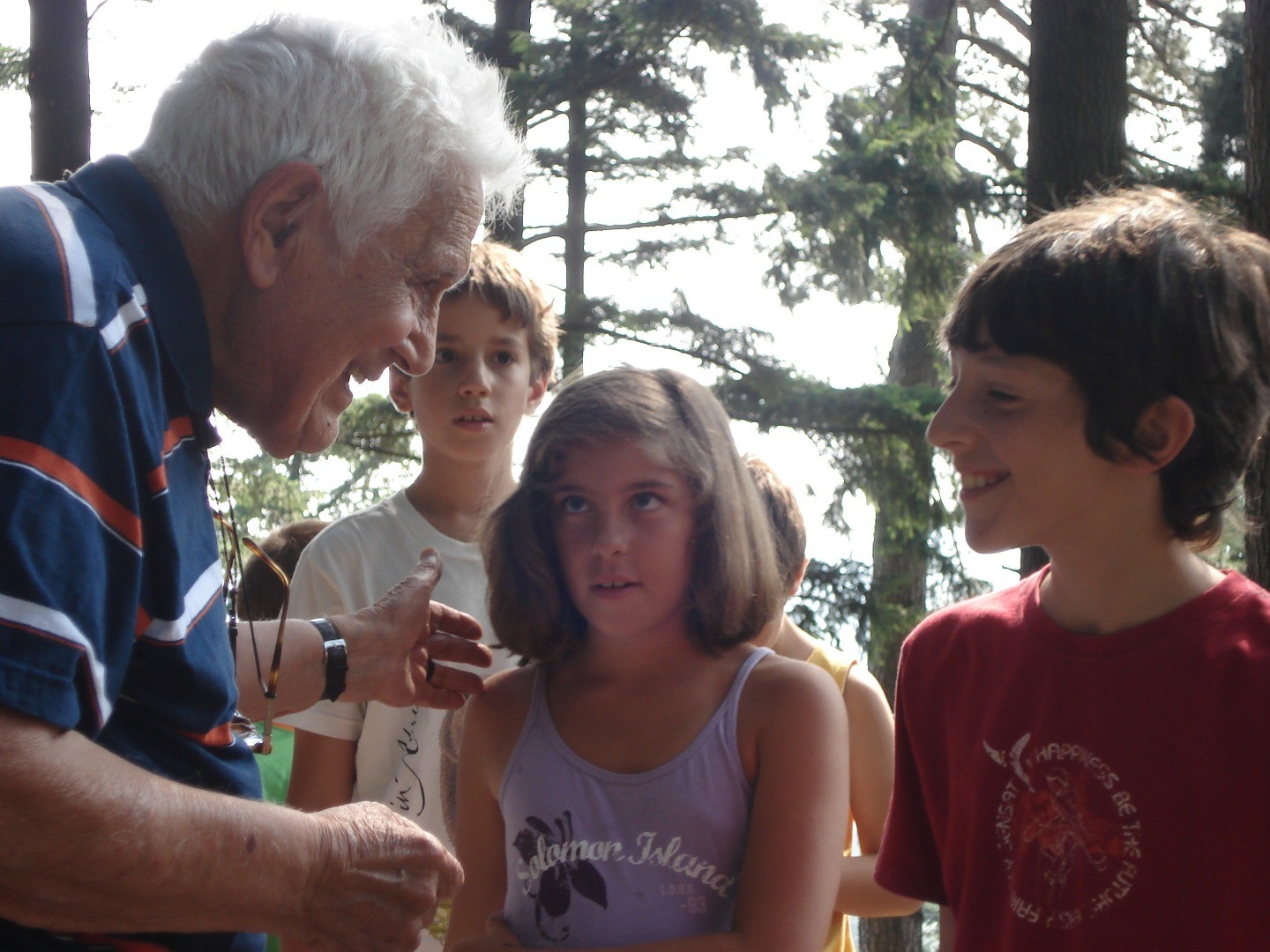2008, Monte Senario, Firenze - Fratel Arturo all'incontro con i bambini organizzato da Ore undici